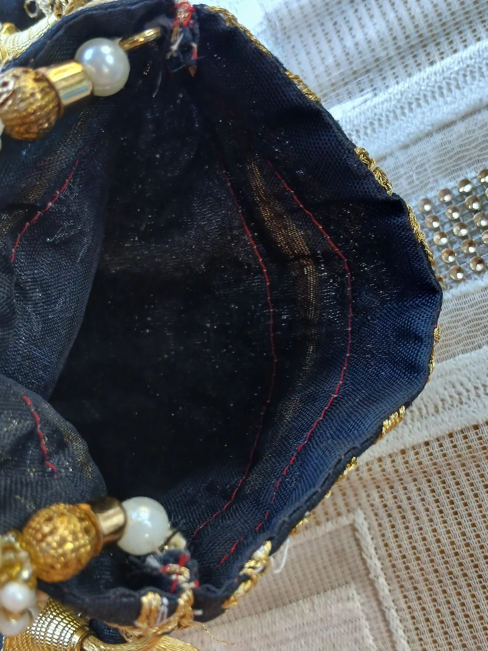 New Traditional Ethnic Women Potli Clutch Bag Handbag
